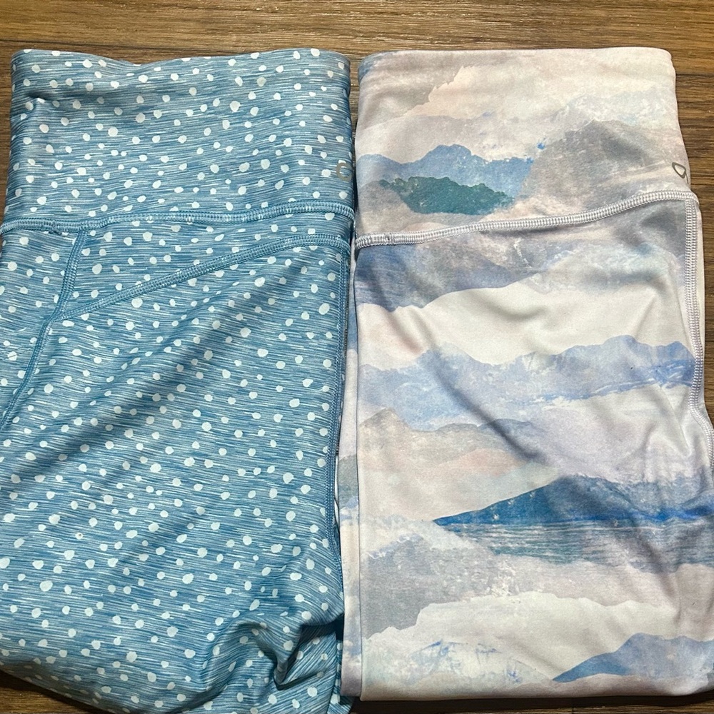 GAP Blue and White Polka Dot Leggings